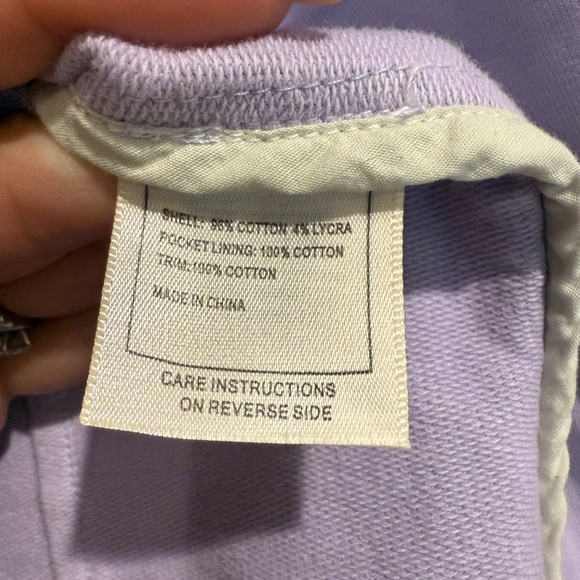 Lavender cotton moto jacket - large new with tags - Picture 3 of 4